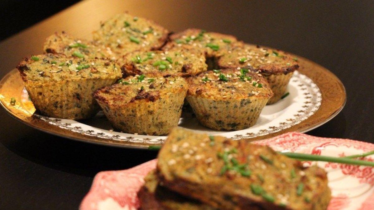 Madalenas de verduras