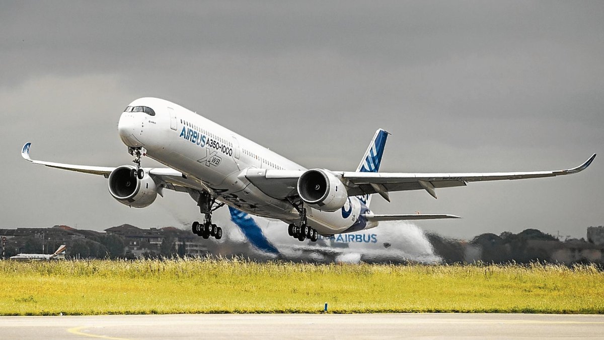 Imagen de un Airbus A350.