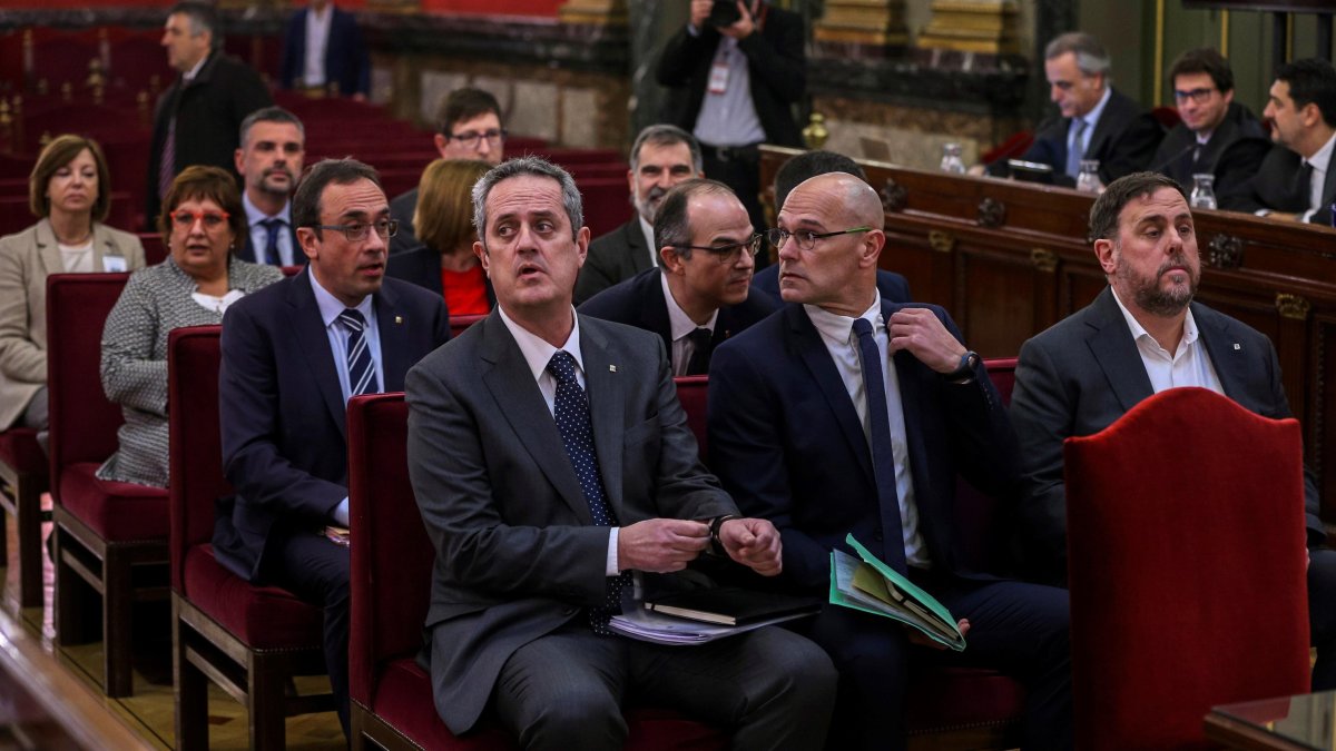 Imagen del juicio del Procés, que tuvo lugar en el Tribunal Supremo.