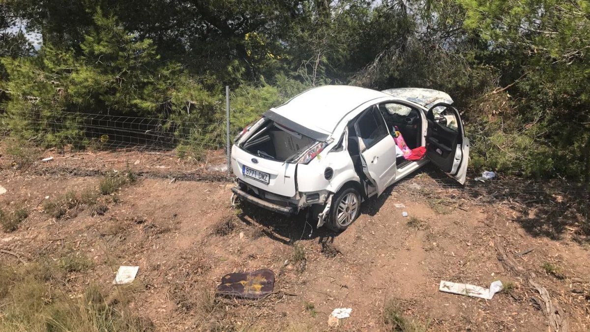 Una abuela y su nieta sufren un accidente en la autopista