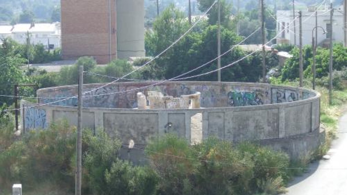 El depósito de Sant Vicenç.