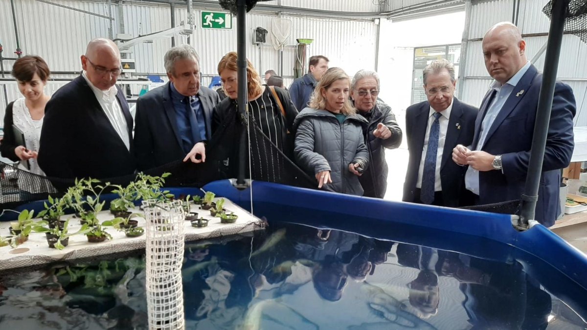 Visita a les instal·lacions del futur Institut d’Estudis Professionals Aqüícoles.