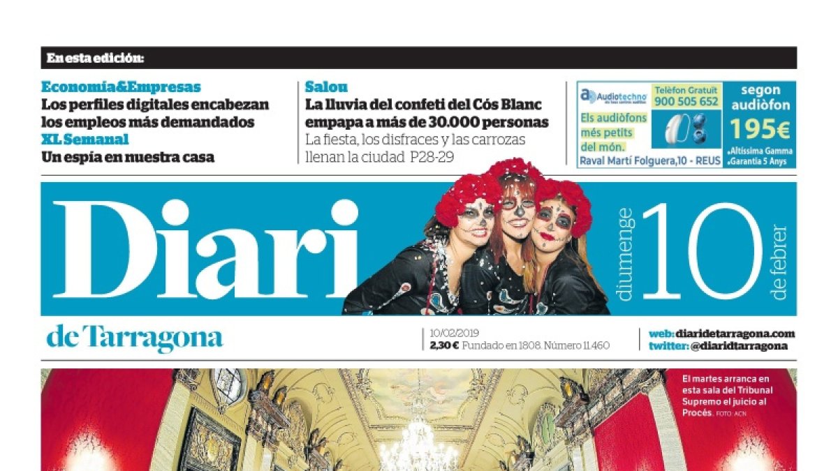 Lea la portada del 10/2/2019