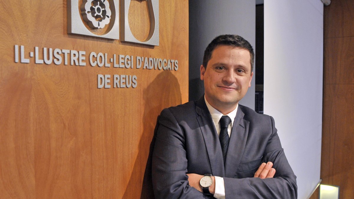 Sergi Guillén és el responsable de la Comissió de Formació del Col·legi d'Advocats de Reus.