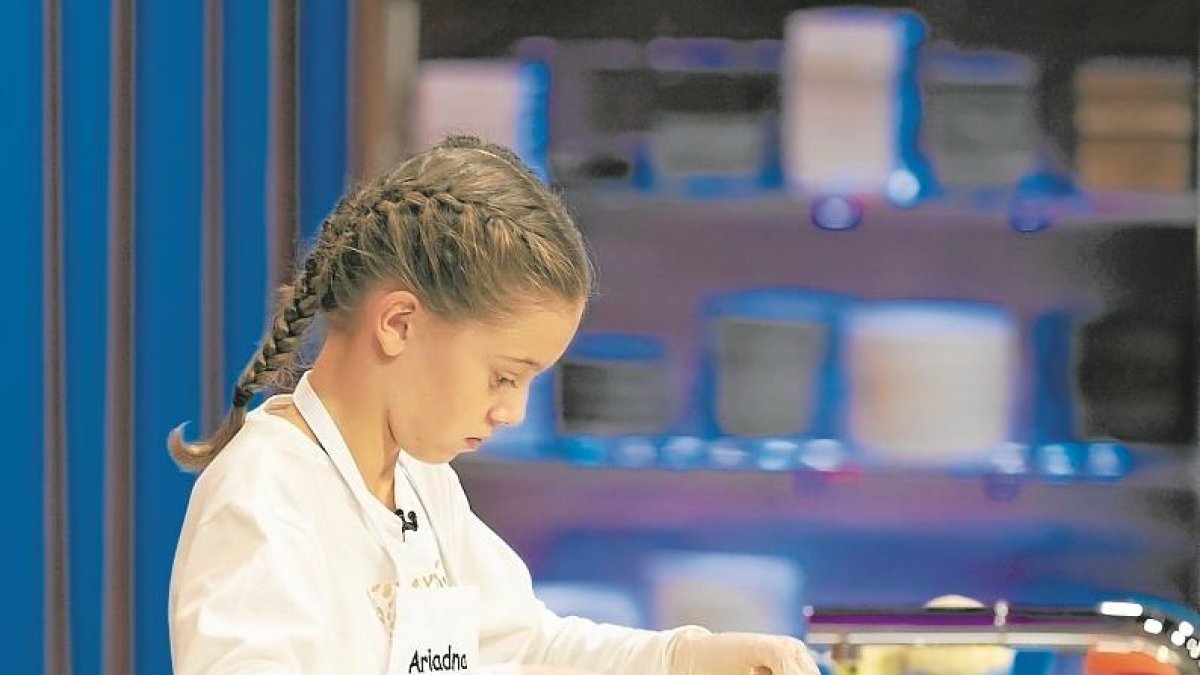 La joven Ariadna Dalmau Batet durante su participación en el programa MasterChef Junior 8.