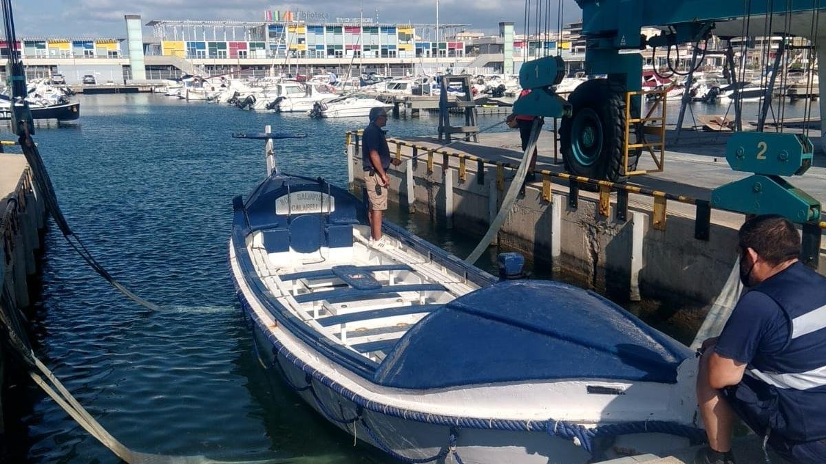 El Bot en el puerto de Segur.