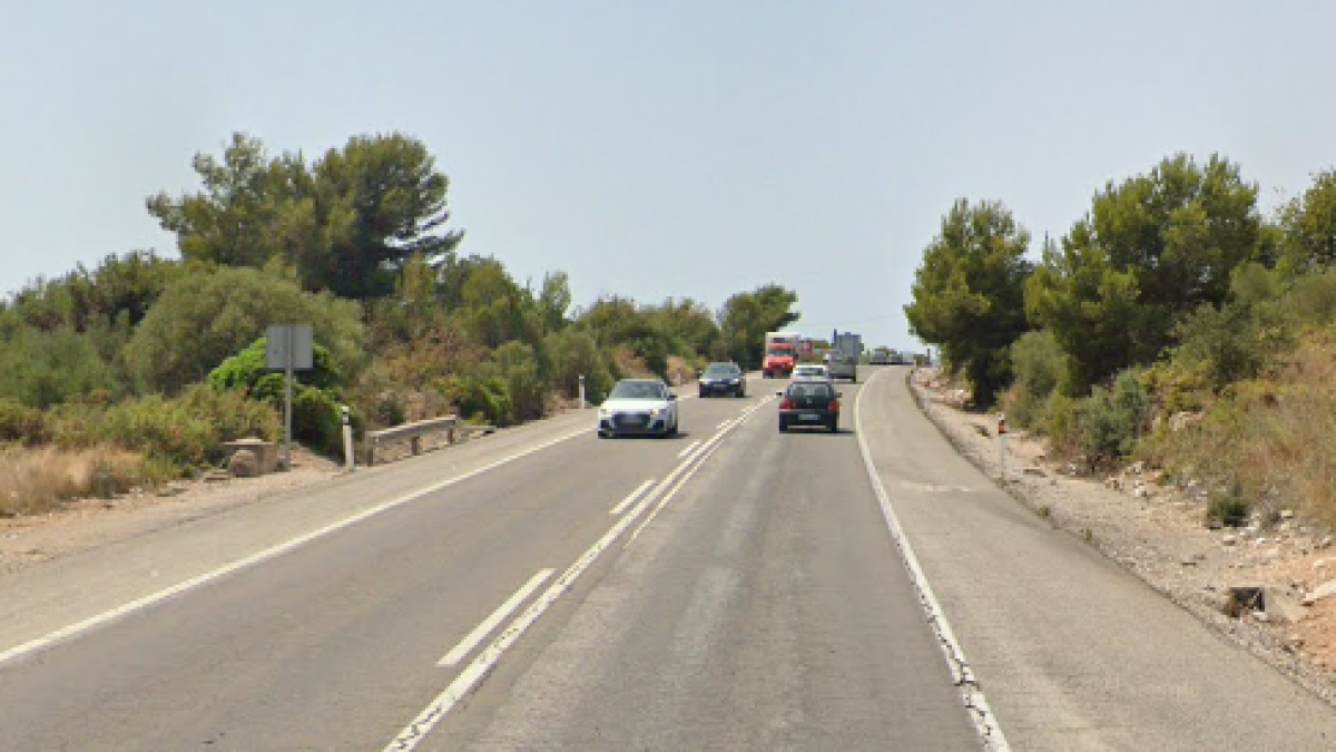 La carretera N-340. a la altura de El Vendrell. GOOGLE MAPS