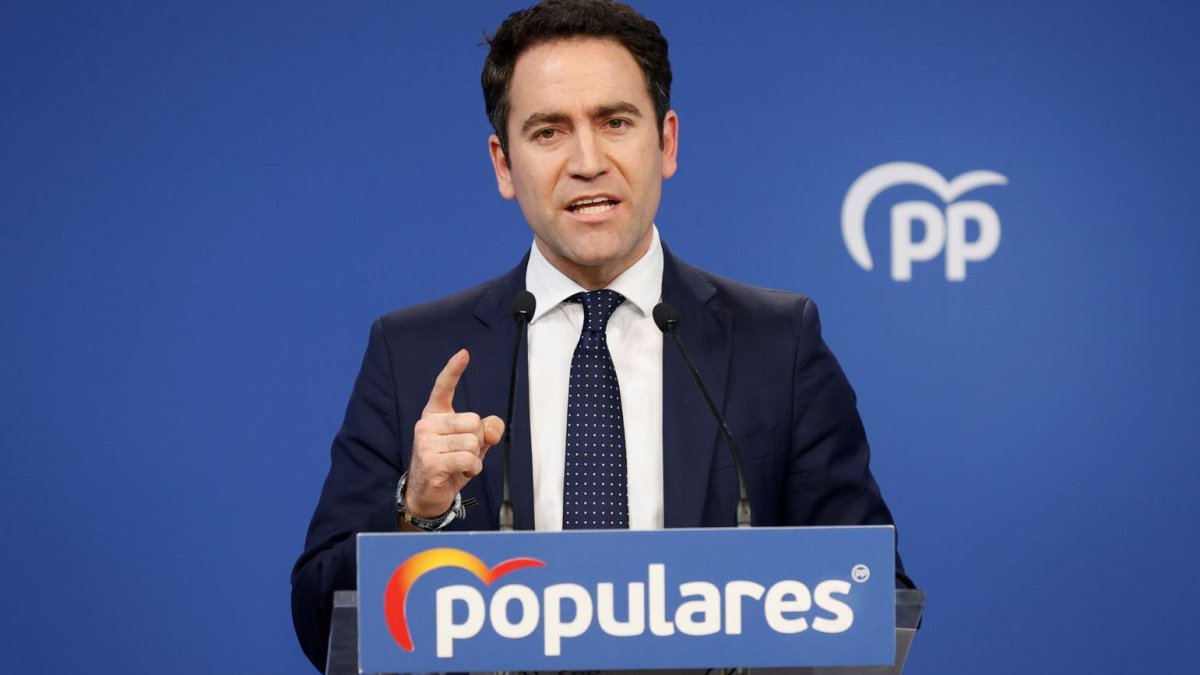 Imagen de archivo del hasta ahora secretario general del PP, Teodoro García Egea.