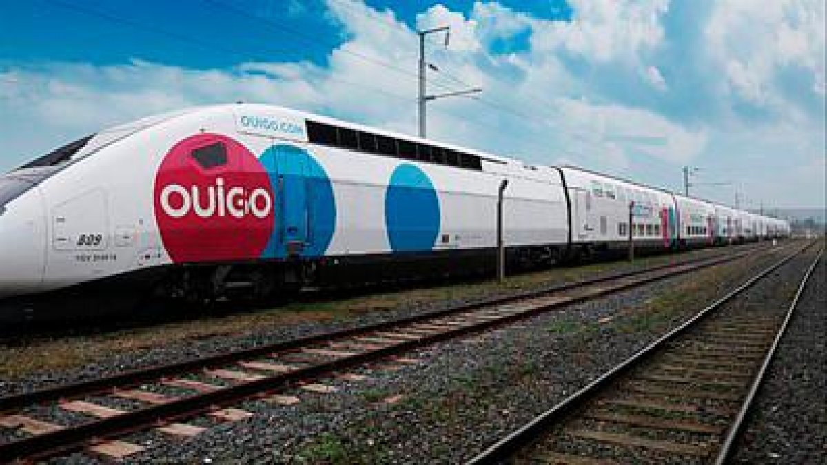 Imagen de archivo de un tren de OUIGO.