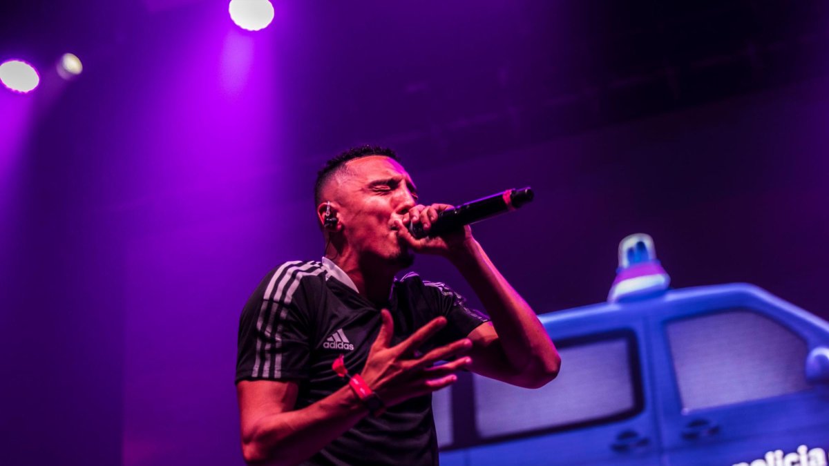 Morad en un concierto del festival Sónar.