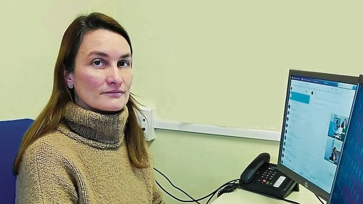 Gemma Flores, ayer, en su despacho.