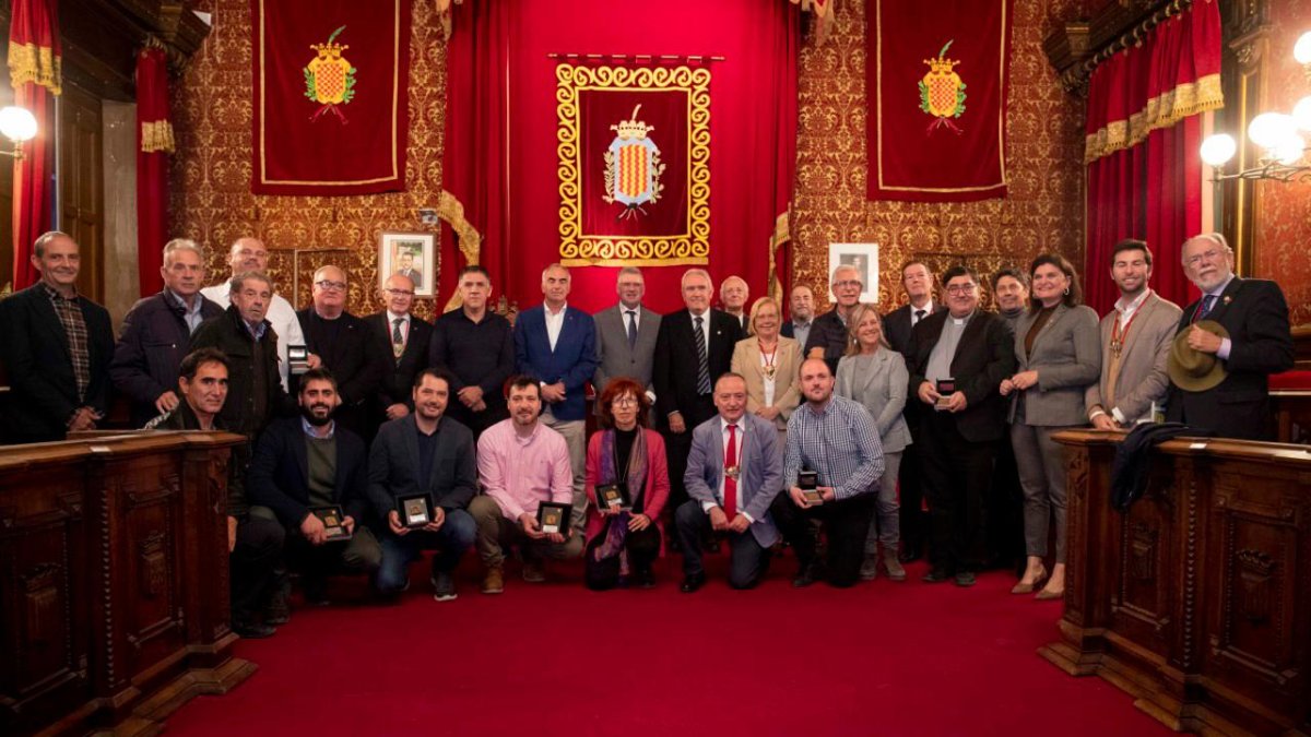 Acte de lliurament de guardons a l’Ajuntament de Tarragona.
