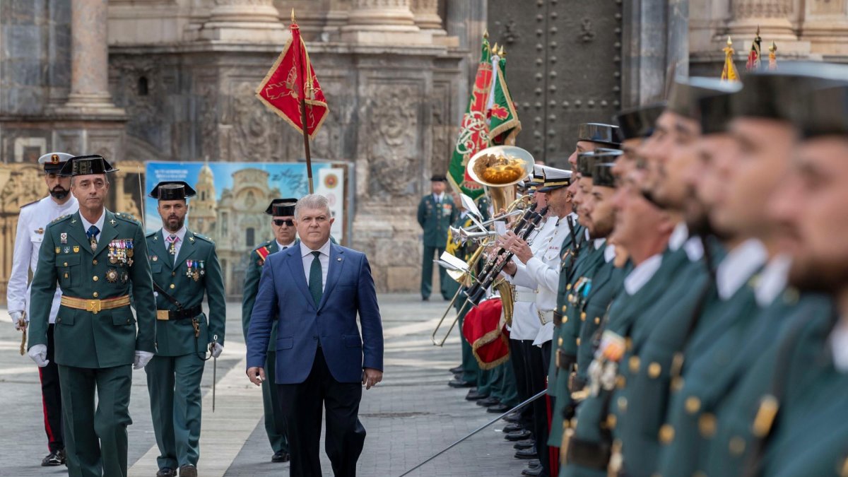 La Celebración de la Festividad de la Virgen del Pilar este martes en Murcia.