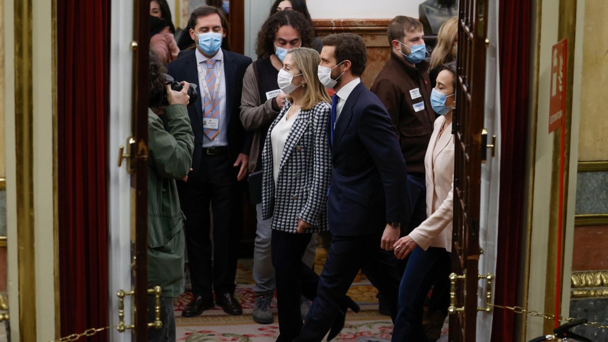 Imagen de Pablo Casado en el Congreso de los Diputados.
