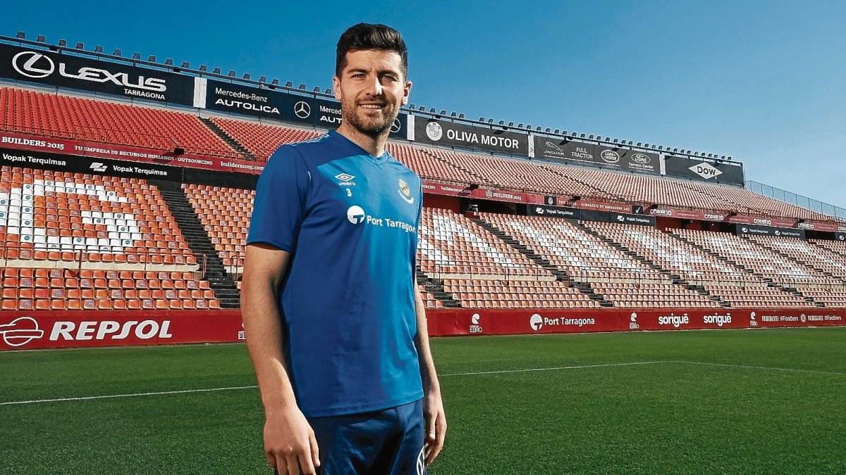 Javier Bonilla, uno de los capitanes del Nàstic.
