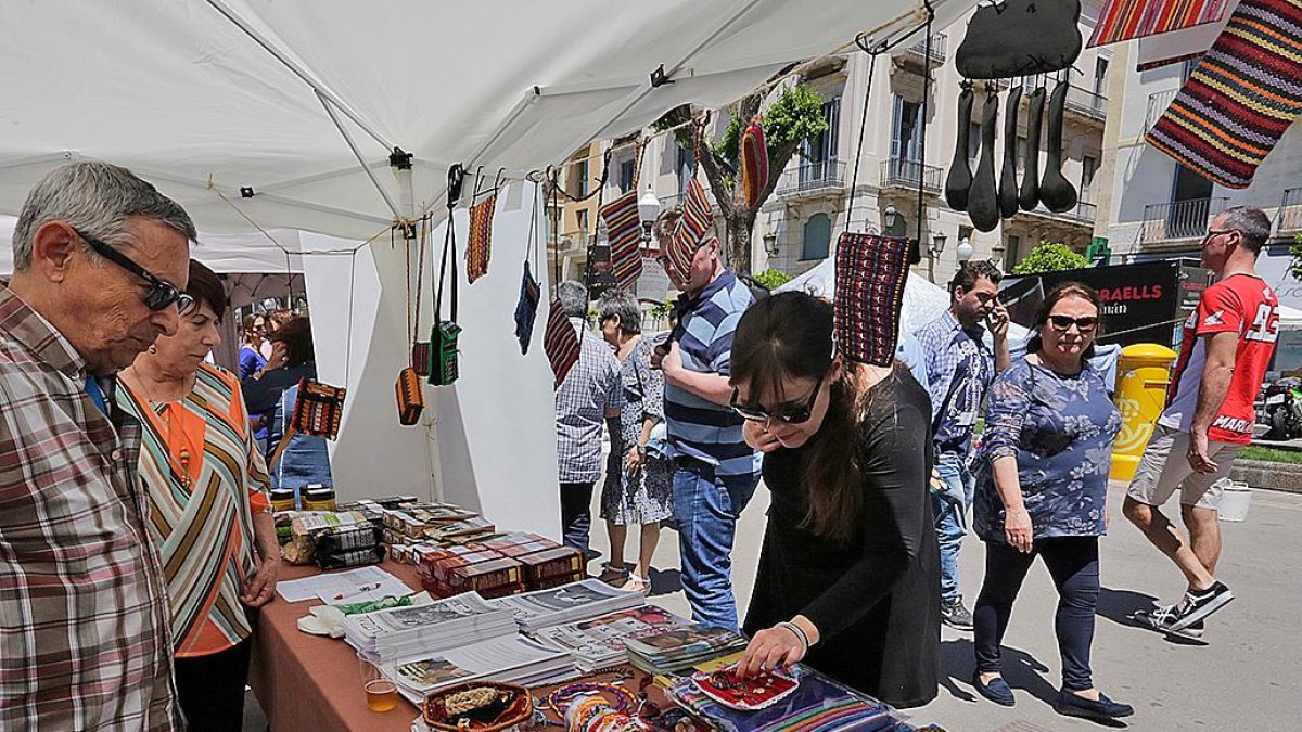 La Fira del Comerç Just en una edición previa al inicio de la pandemia.