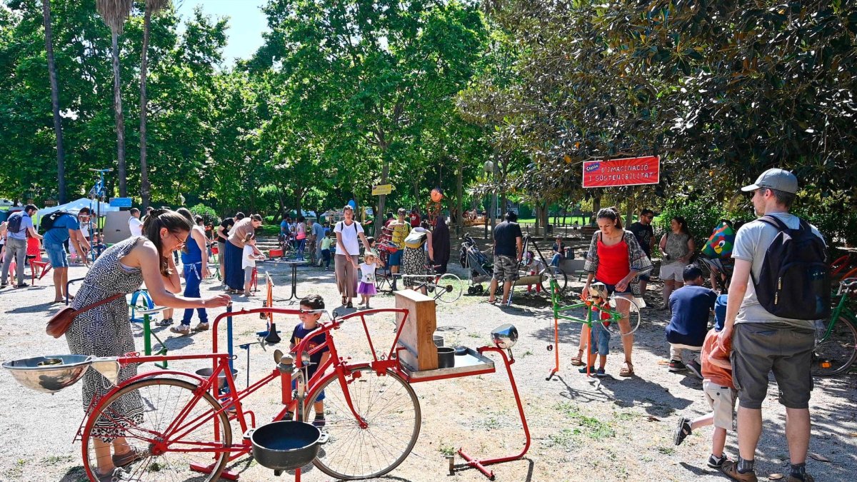 Momento de la jornada de ayer en el Parc de la Ciutat de Tarragona.