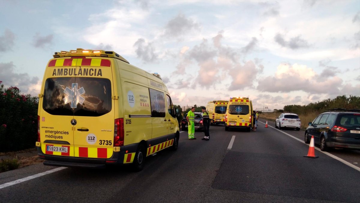 Un accidente en la AP-7 provoca retenciones a la altura de Cambrils
