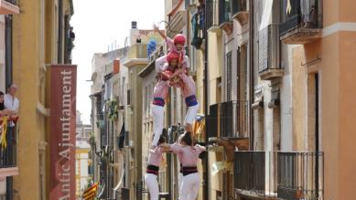 3de8 dels Xiquets de Tarragona a la diada de Sant Magí del 2019.