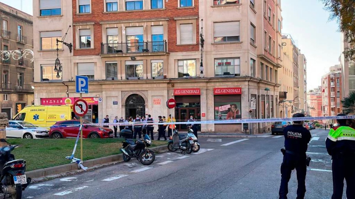 Momentos después del tiroteo.