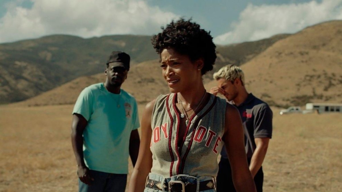 Daniel Kaluuya, Keke Palmer y Brandon Perea, protagonistas de la película de Jordan Peele.