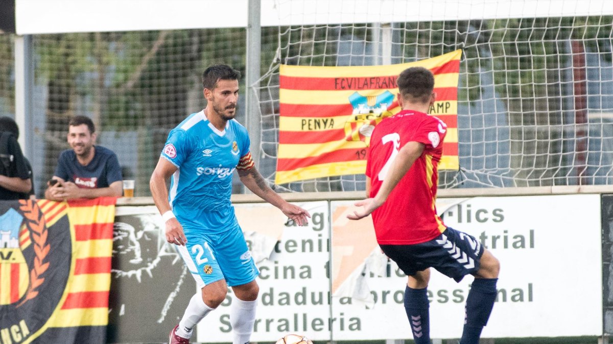 Joan Oriol se lesionó en el encuentro frente al Vilafranca en Copa Catalunya tras jugar apenas 20 minutos.