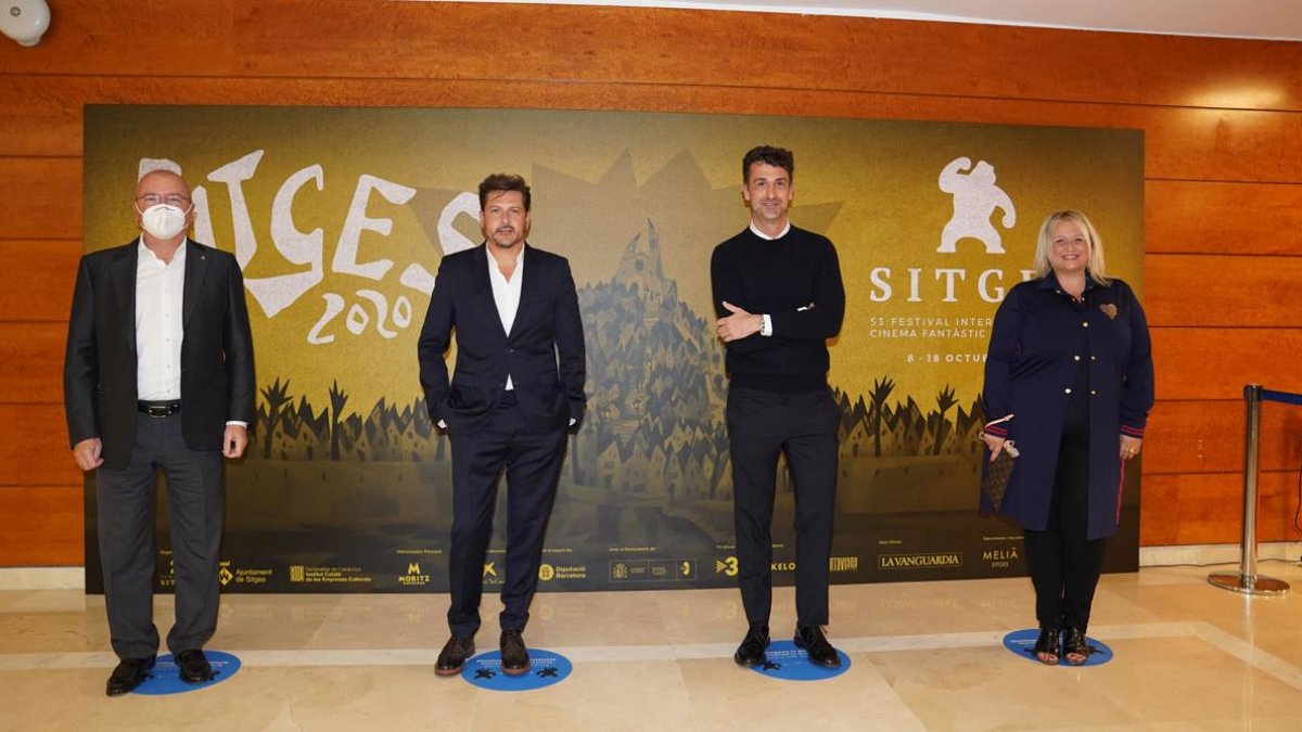 Pellicer, Maíllo, Tarragó y Caelles, en Sitges.