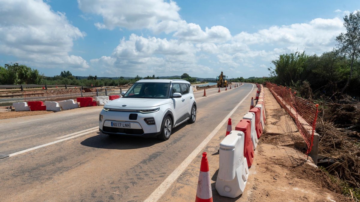 Estat actual dels treballs per posar a punt la carretera C-12.