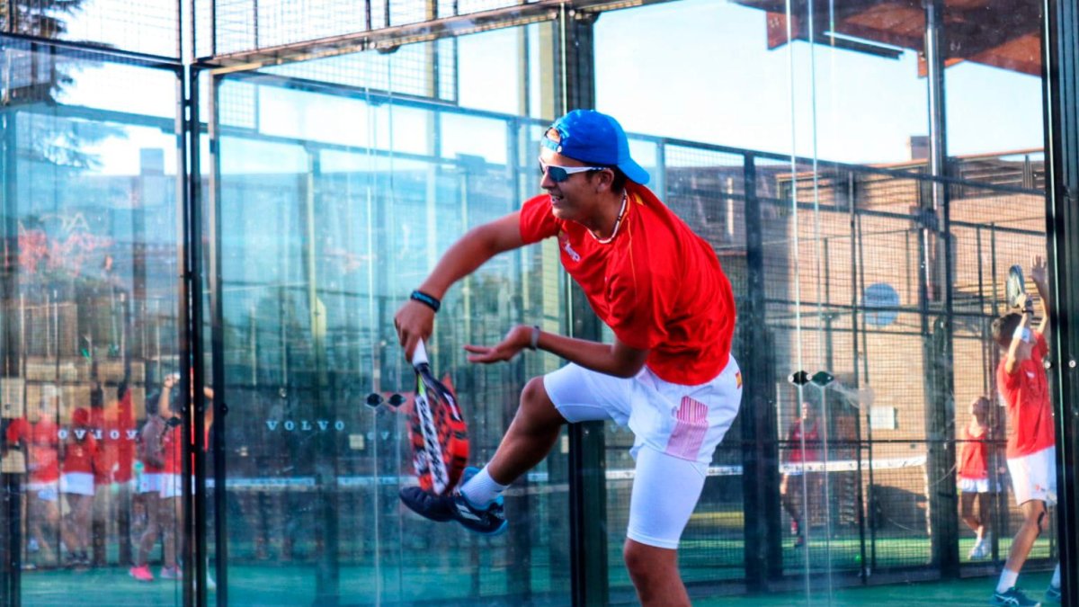 Hugo Estébanez, durante la concentración con el equipo nacional.