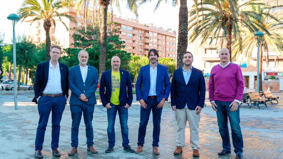 Los candidatos en 2019 de los seis principales partidos. Solo repite Salvador (tercero izq.).