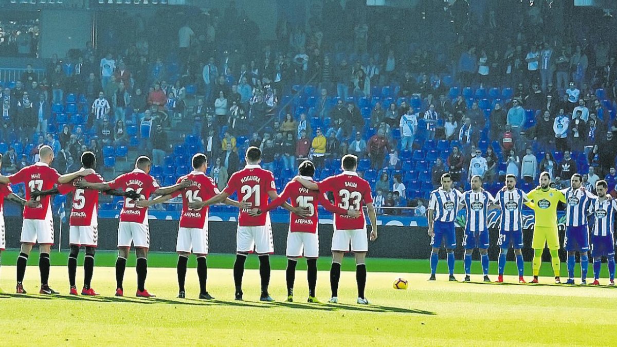 El Nàstic visitó Riazor por última vez en febrero de 2019, en Segunda División, en un encuentro que finalizó con empate a uno.