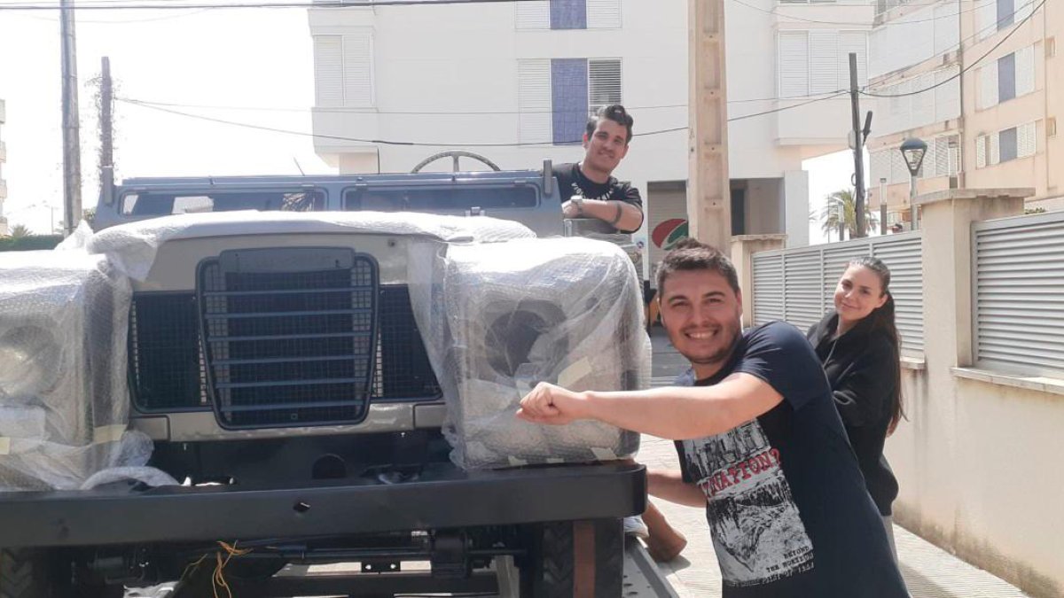 El Santana en pleno proceso de restauración.