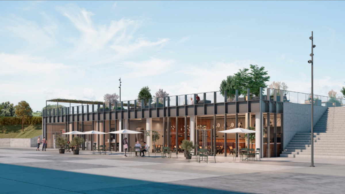 La intención es levantar un pabellón con cafetería en el auditorio exterior del edificio Tecnoparc.