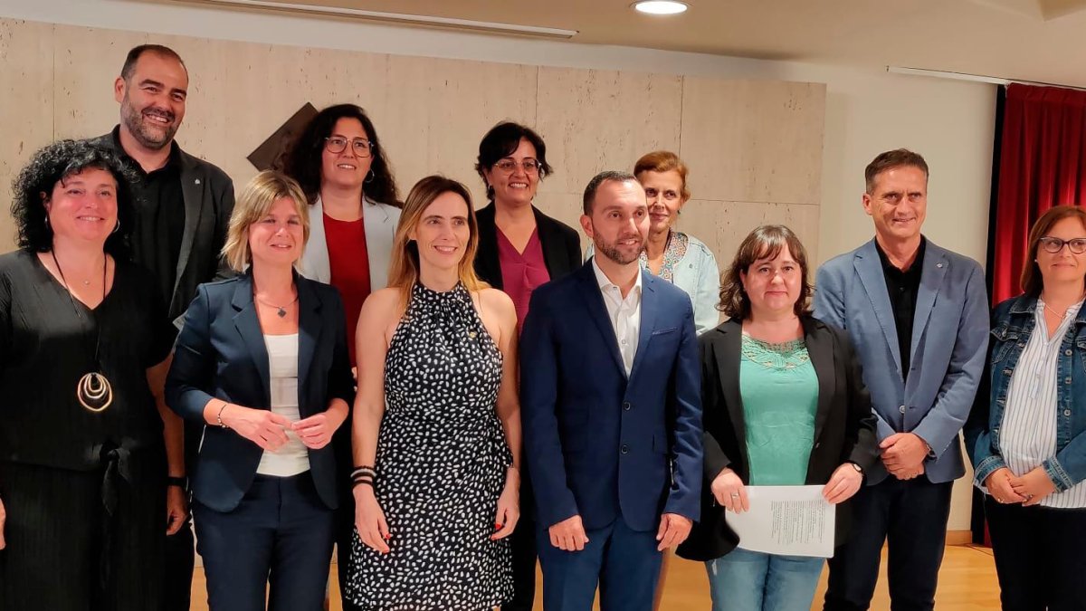 Los protagonistas de la presentación del PAM.