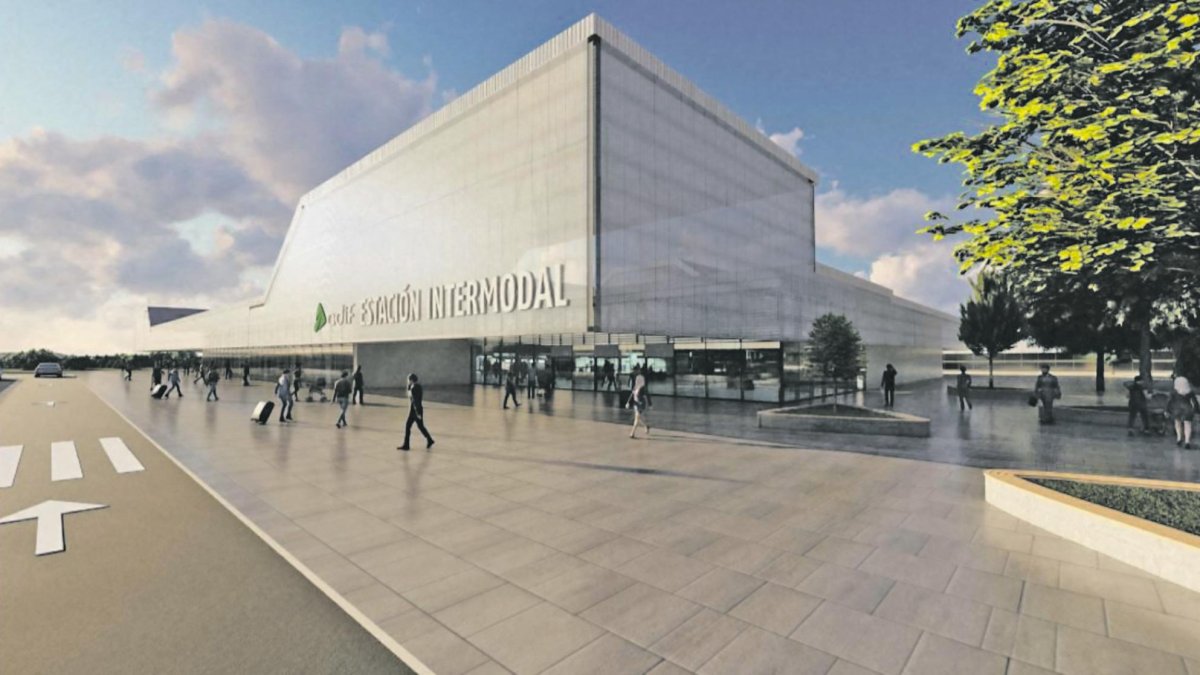 Una de las imágenes de cómo podría ser la estación desde el exterior.