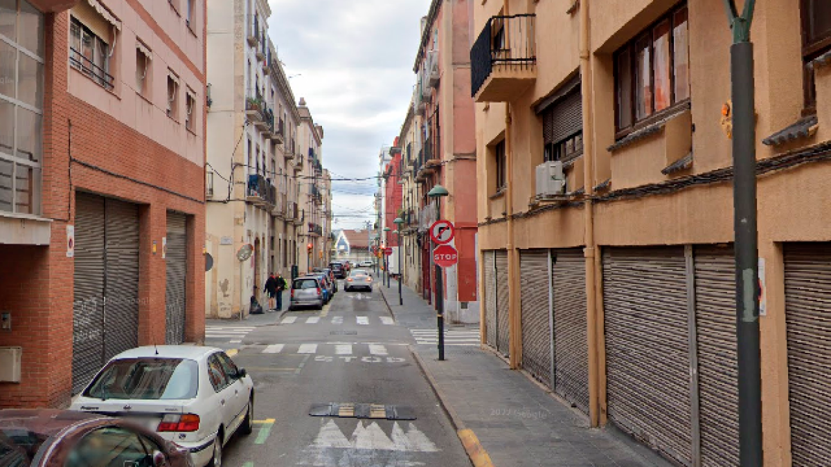 La calle Verge de la Misericòrdia de Tarragona, donde está ubicado el edificio donde se ha derrumbado el techo.