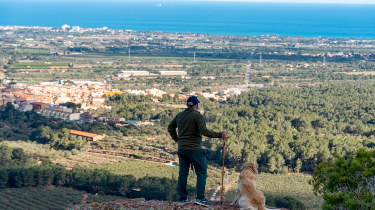 Vista del Camp de Tarragona desde la montaña de L’Areny.
