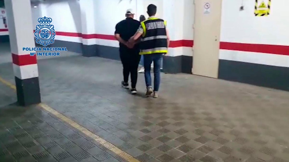 Imagen del detenido por extorsionar a menores.