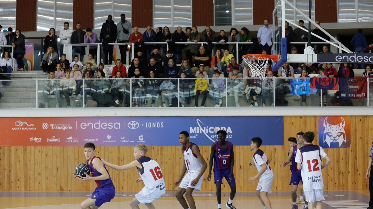 Partido entre el FC Barcelona y Baskonia en el que Oriol Álvarez fue protagonista con su acción de deportividad.