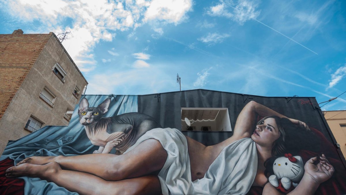 Aquest és el mural creat per l’artista de Riba-roja d’Ebre.