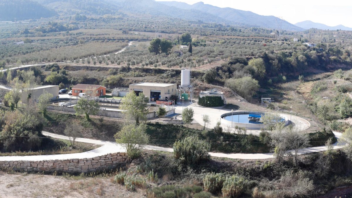 La depuradora de l’Espluga de Francolí.