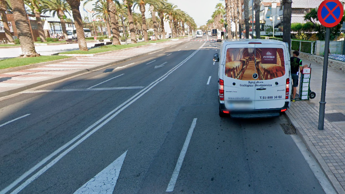 El paseo Jaume I de Salou.