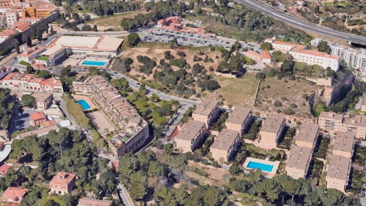 La zona afectada por la ampliación del parking Torroja.