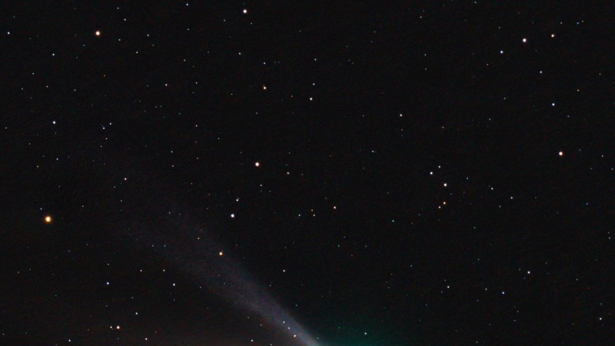 Imagen inédita y reciente del cometa desde Prades.