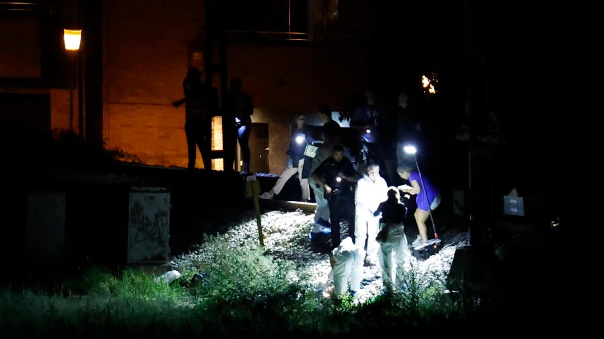 Imagen de la zona del accidente de este domingo a última hora de la tarde.