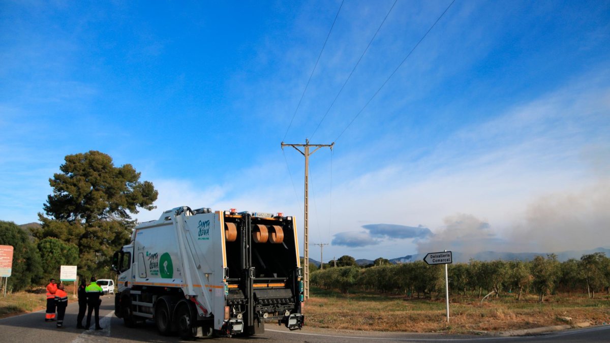 A partir de la setmana vinent, la planta de compostatge començarà a rebre i emmagatzemar la poda vegetal dels ajuntaments a la nova zona habilitada.