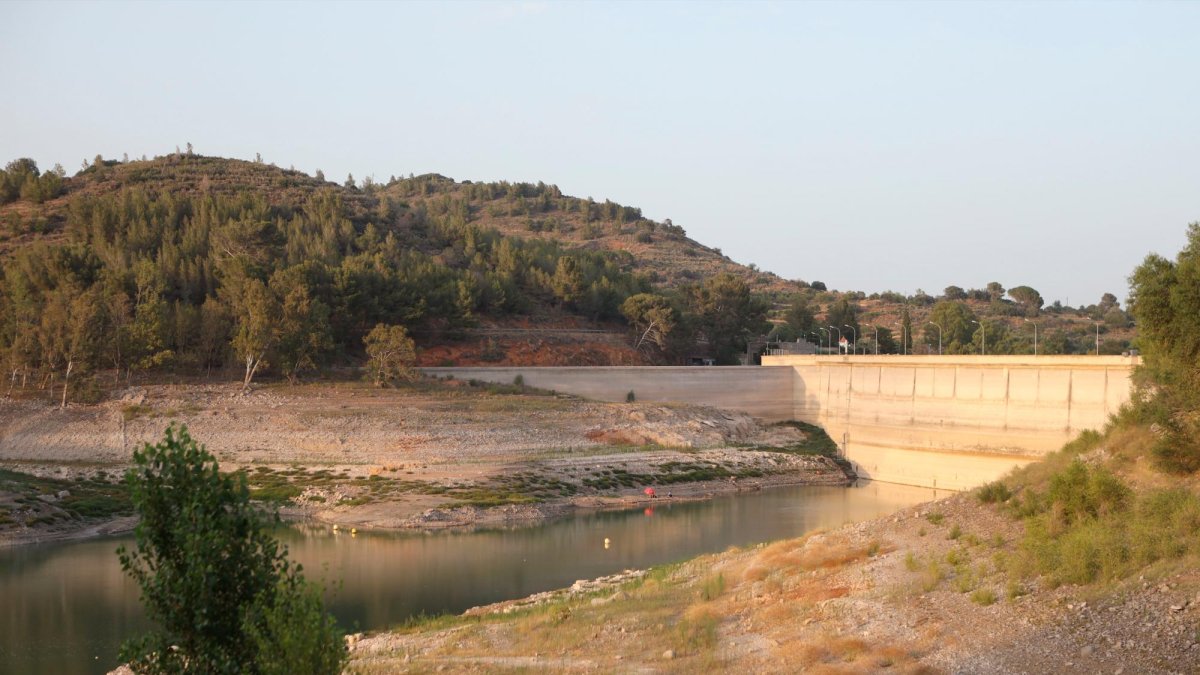 El estado que presentaba el pantano de Riudecanyes el pasado mes de julio.