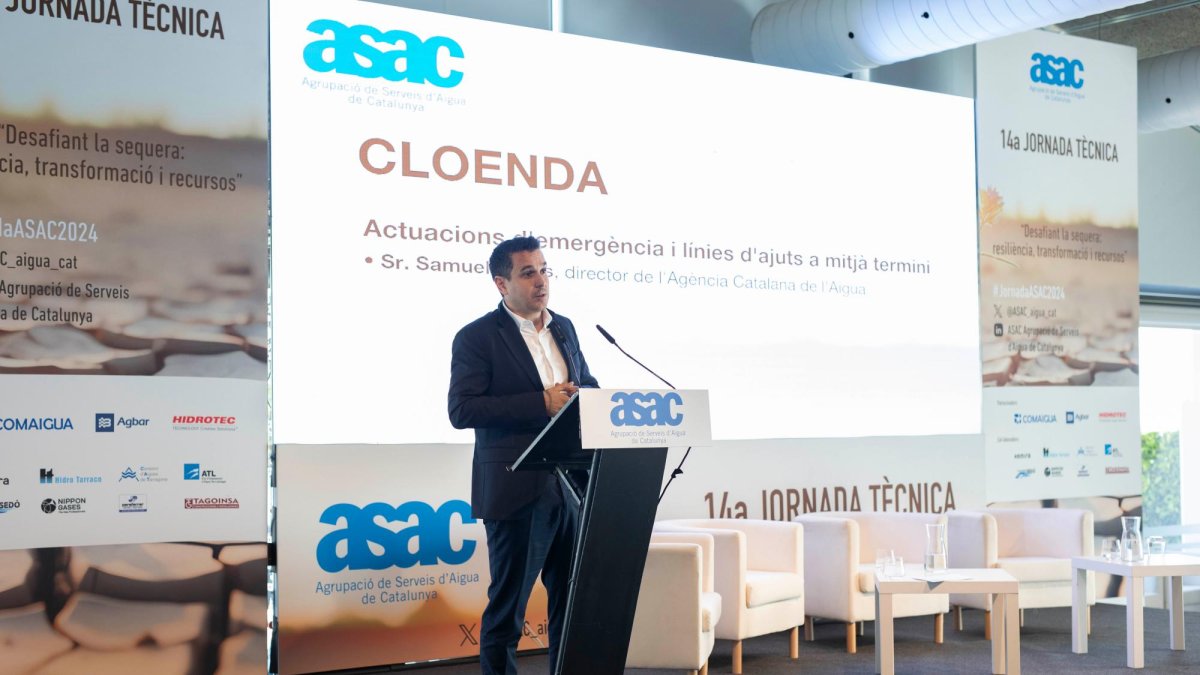 Samuel Reyes, director de la ACA, durante su intervención en la clausura de la jornada.