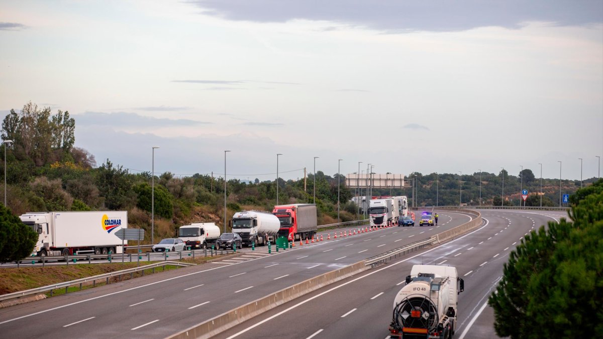 Imagen de la AP-7 a su paso por la provincia de Tarragona.