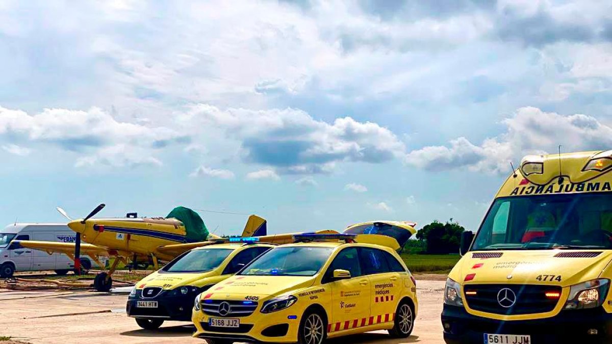 Imagen de archivo de vehículos de emergencias.